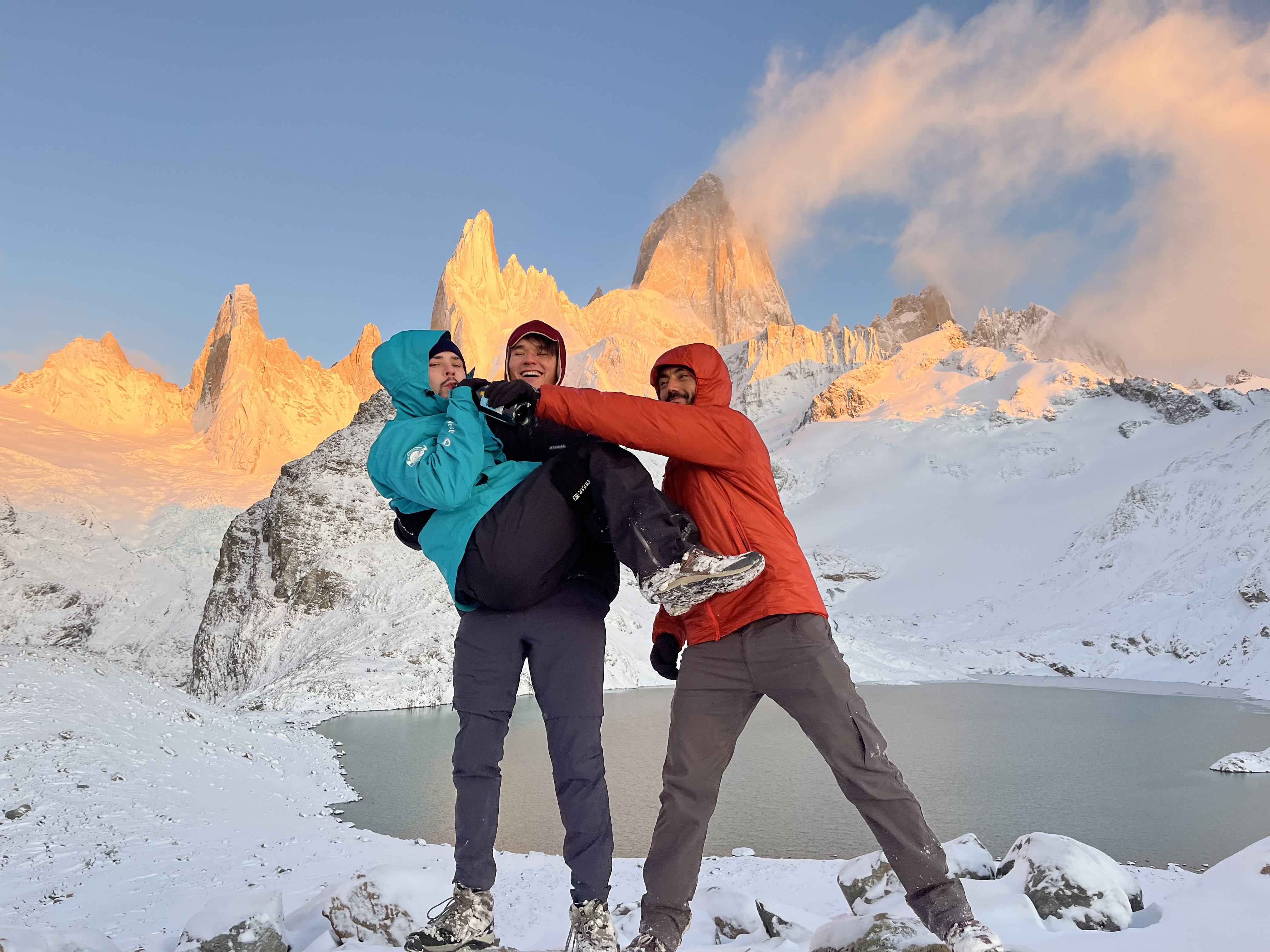 Monte Fitz Roy with friends, Argentina
